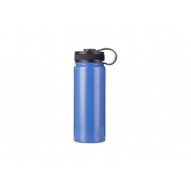 18oz/550ml Stainless Steel Flask w/ Portable Lid (Blue) (30/carton)